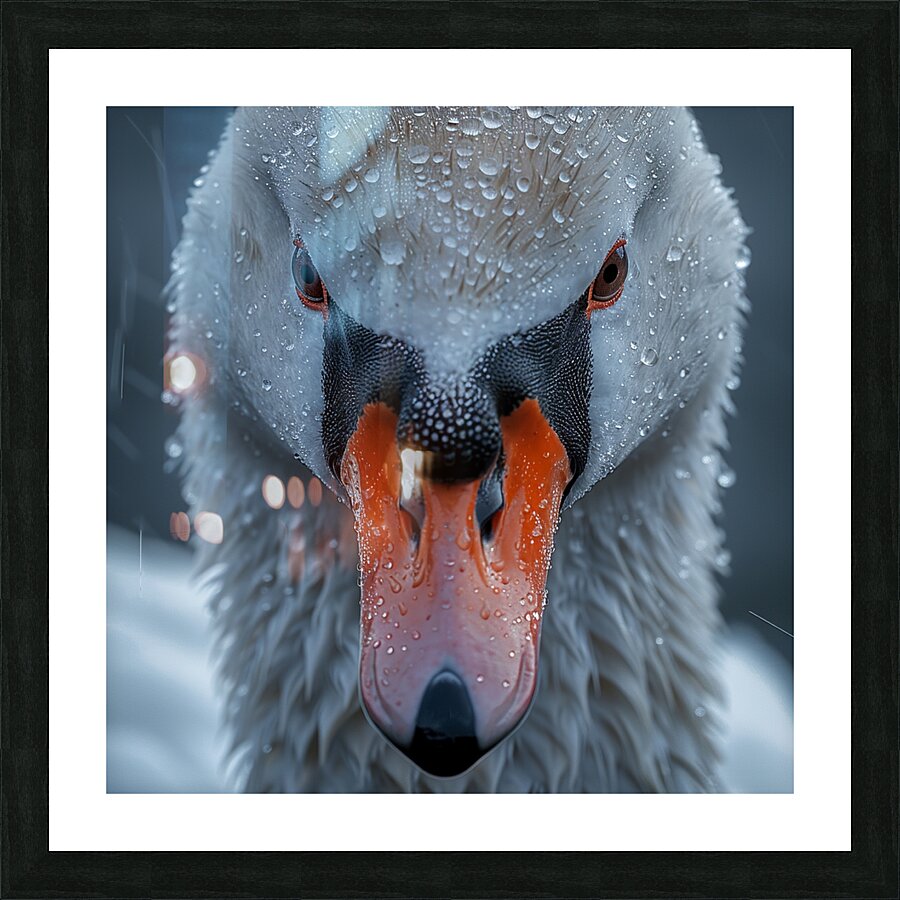 Swan Charm Picture Frame print