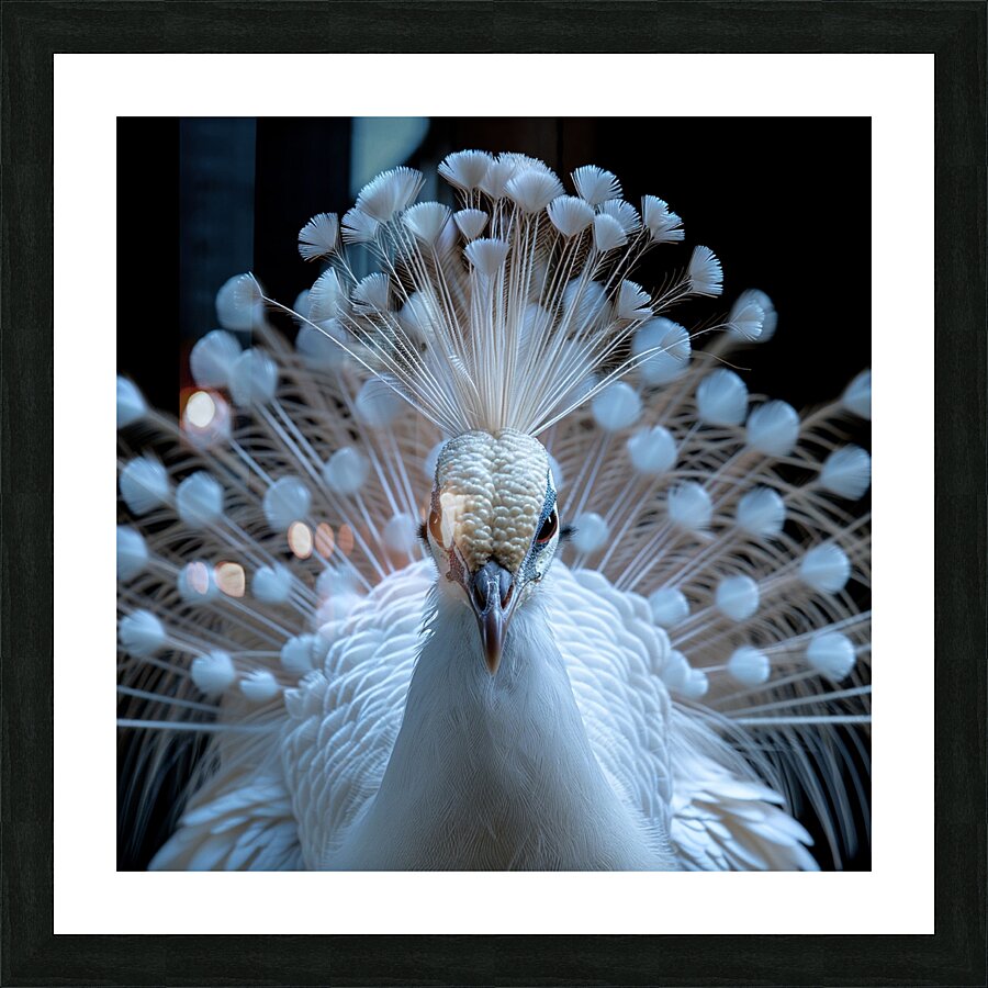 Gorgeous Peacock Picture Frame print