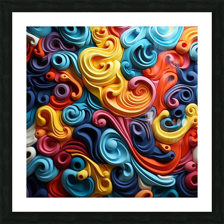Abstract Vibration Picture Frame print