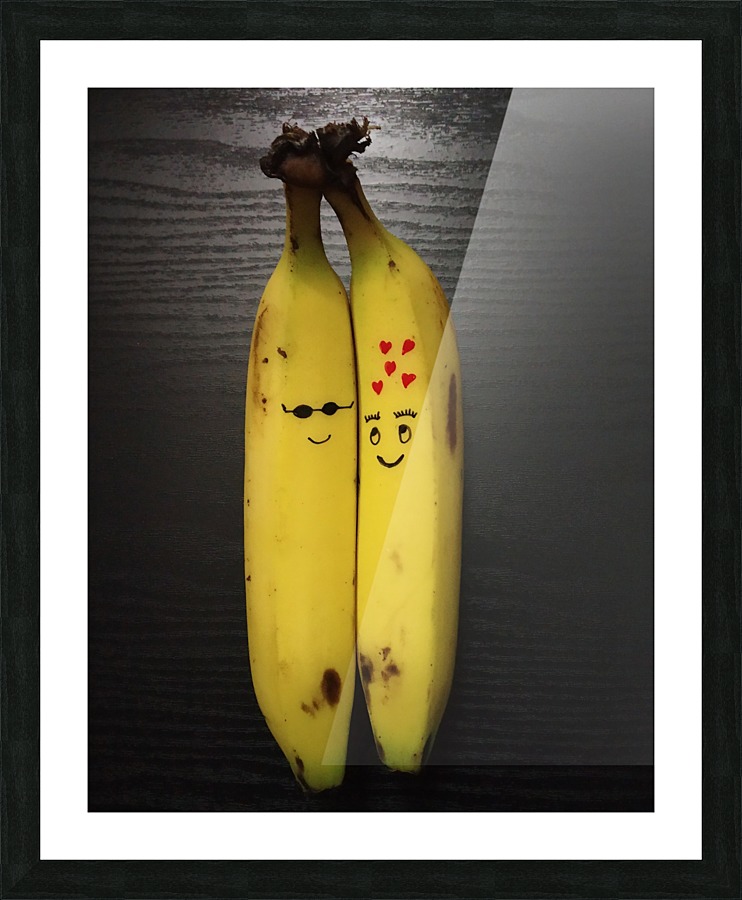 Banana Cute Couples Picture Frame print