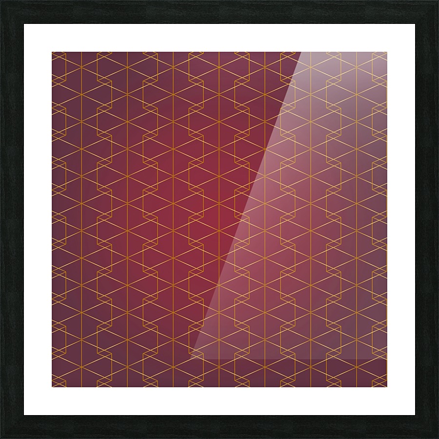 Elegant Geometric Pattern Picture Frame print