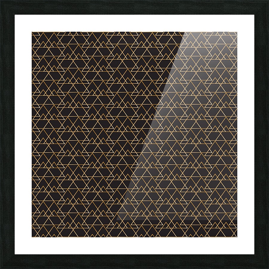 Black  Elegant Pattern Picture Frame print