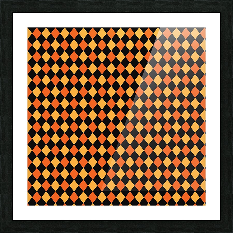 Magic Diamond Pattern Picture Frame print