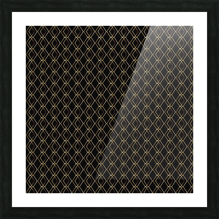 Ornamental Triangle Pattern Picture Frame print