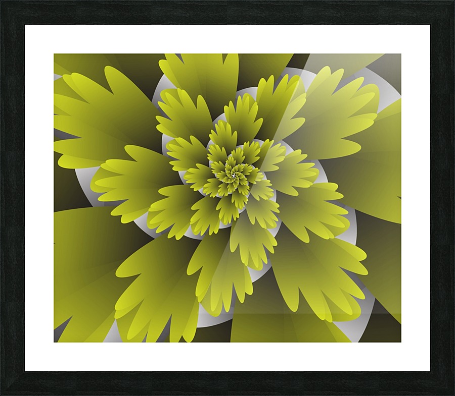 3D LEAF Blooms Picture Frame print