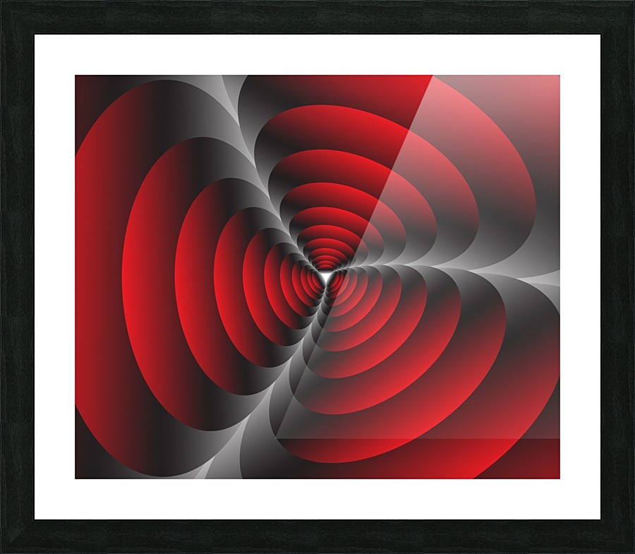 Retro Circles Picture Frame print