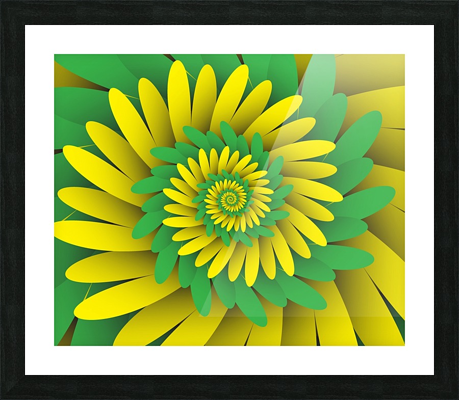 Digital Forest Picture Frame print