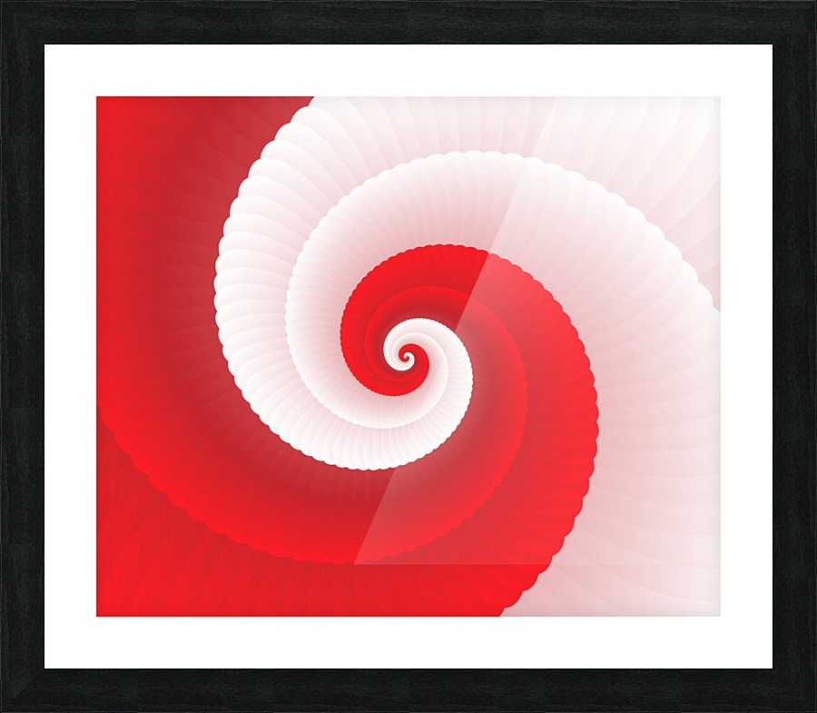 Red Spring LOOP Picture Frame print