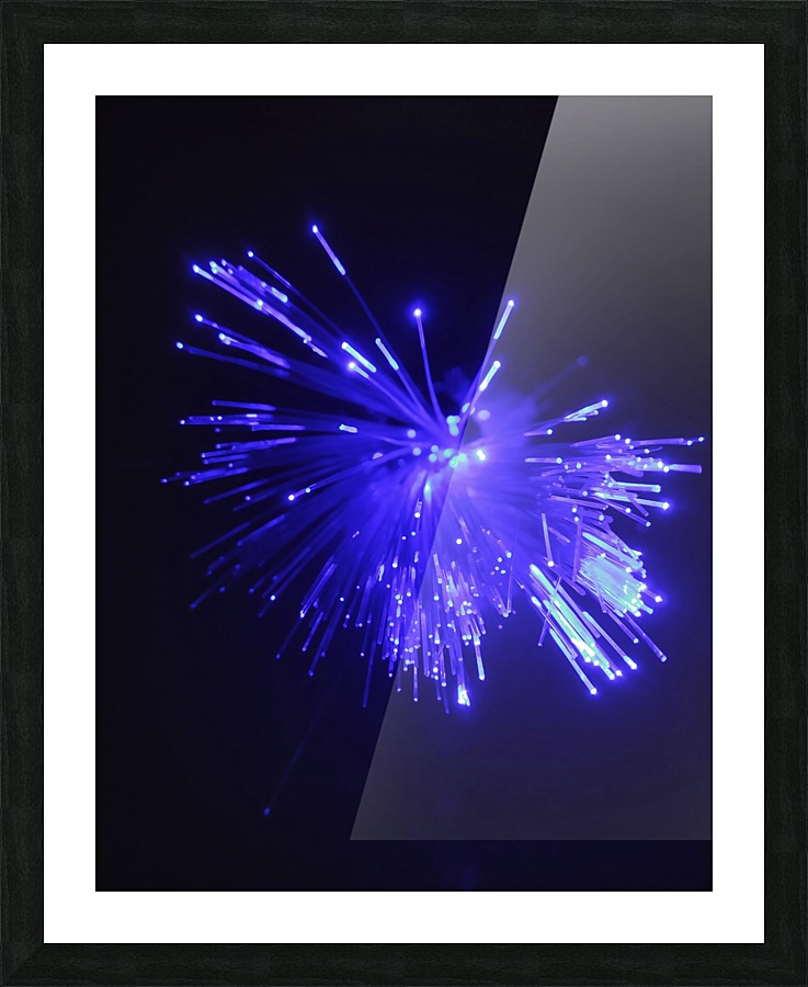 Blue Sparkle Picture Frame print