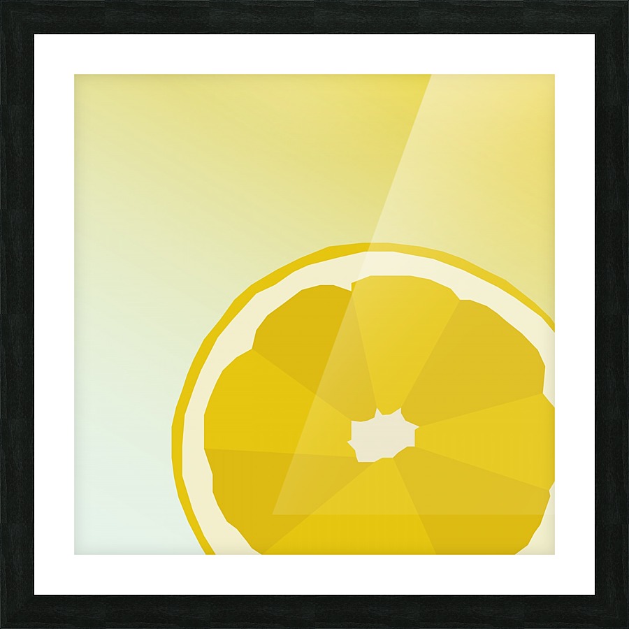 Lemon Picture Frame print
