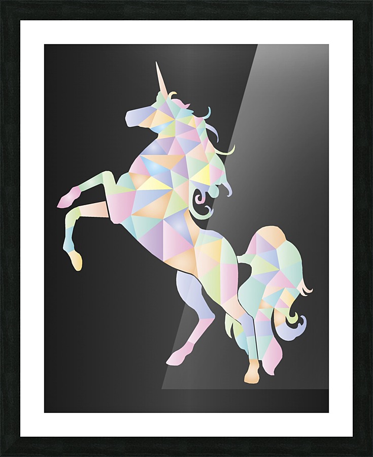 Cute Unicorn Picture Frame print