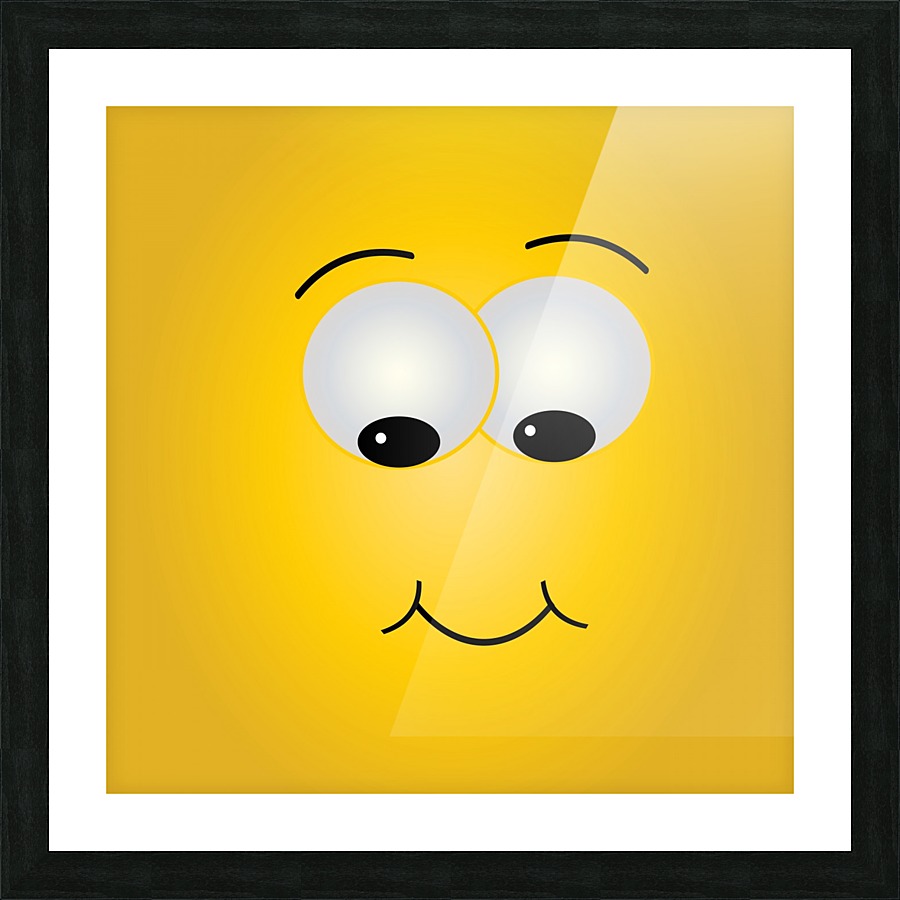 Smiling Puffy  Picture Frame print