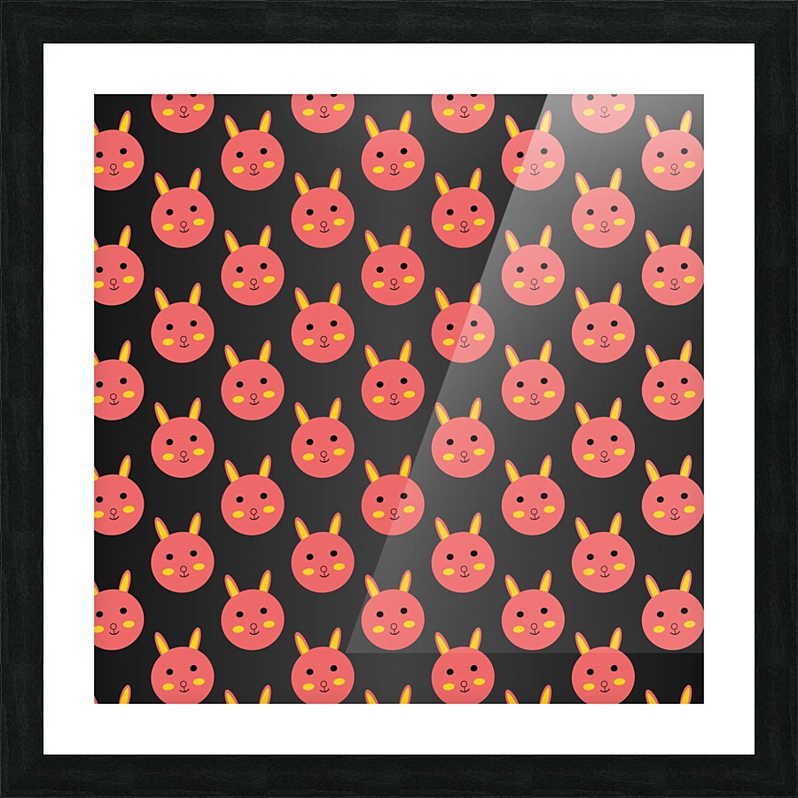 CUTE KITTY PATTERN Picture Frame print
