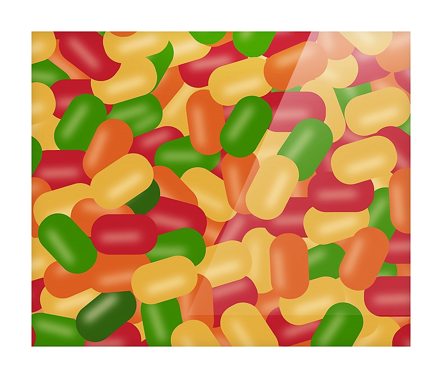 Seamless Candy Pattern  Picture Frame print