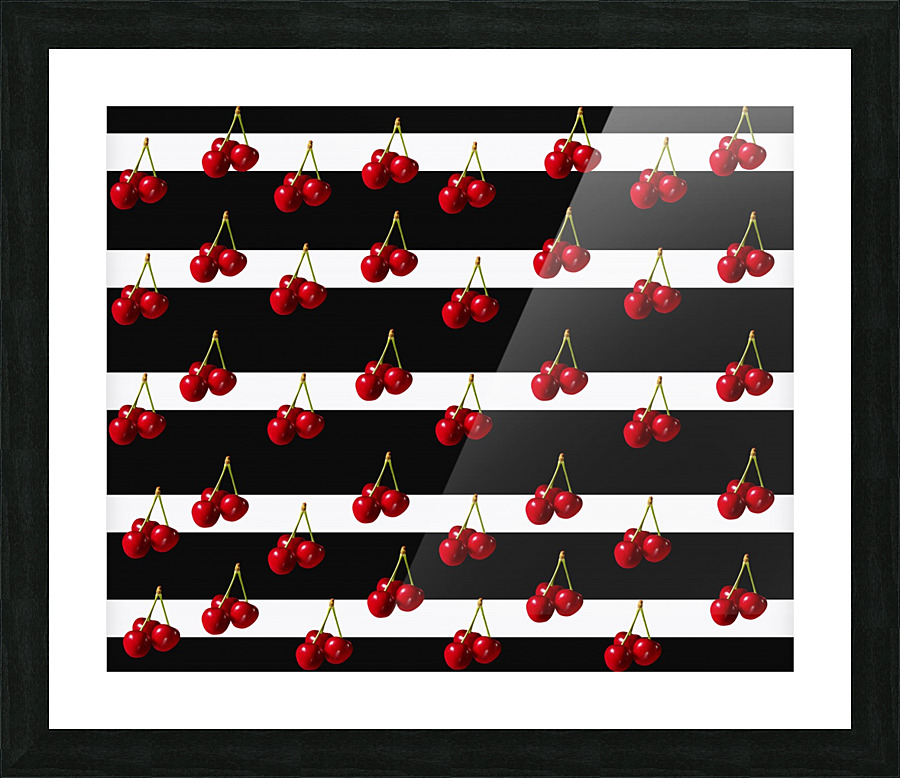 Cherry Pattern Picture Frame print