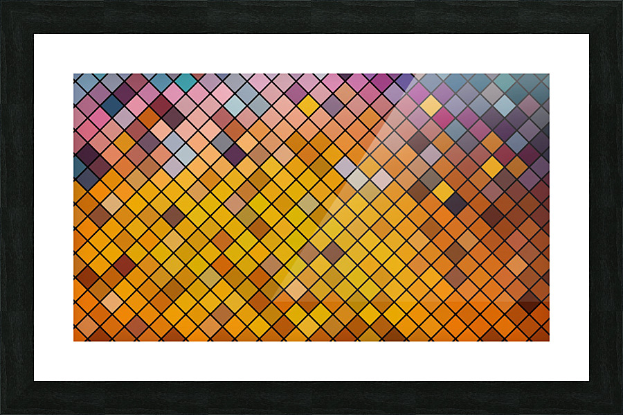 Mosaic Pattern Picture Frame print