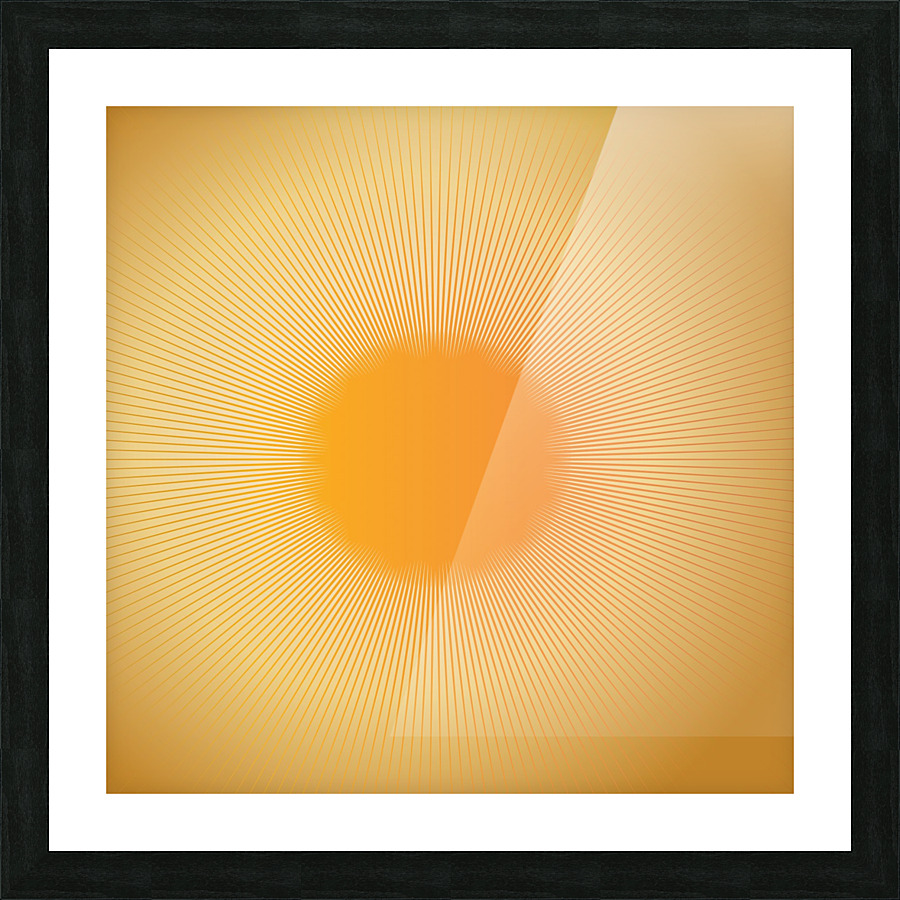 Yellow Dot Abstract Picture Frame print