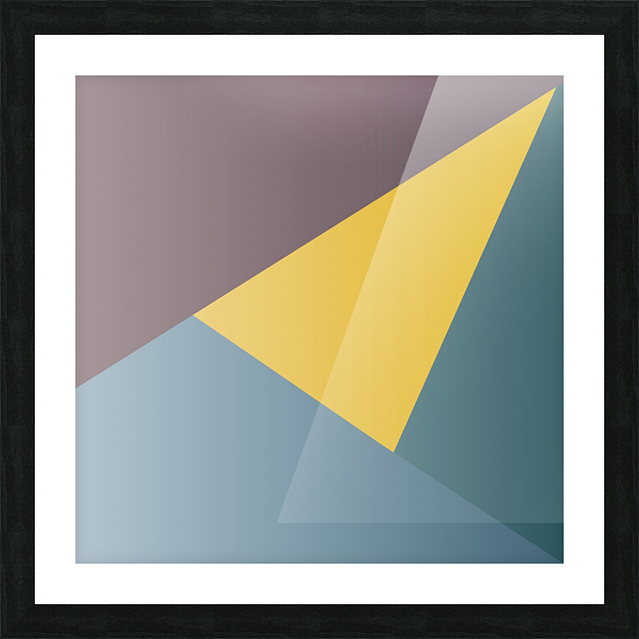 Triangle Abstract Picture Frame print