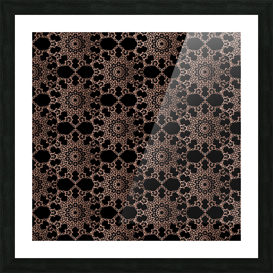 Arabesque Elegant Pattern Picture Frame print