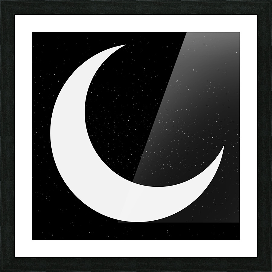 Crescent Moon  Picture Frame print