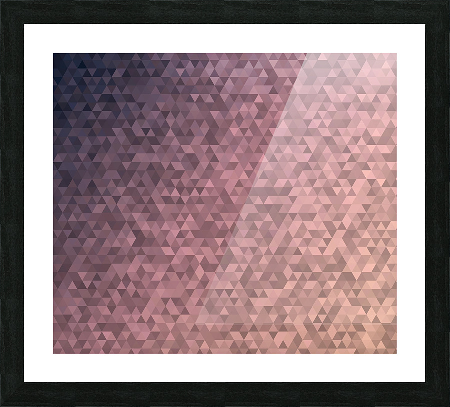 Pink Modern Geometric Pattern Picture Frame print