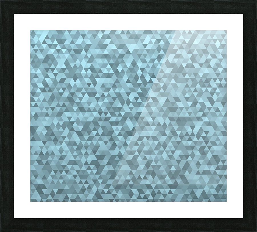 Blue Glitter Pattern Picture Frame print