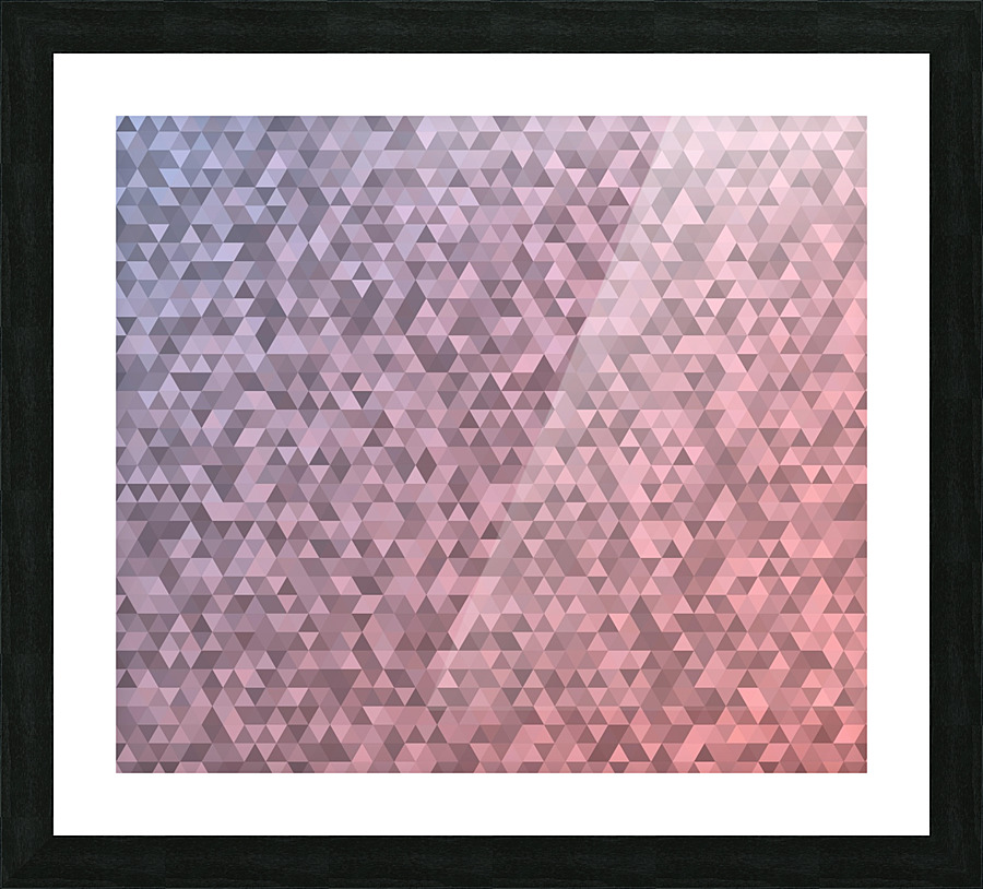Baby Pink Glitter Pattern Picture Frame print