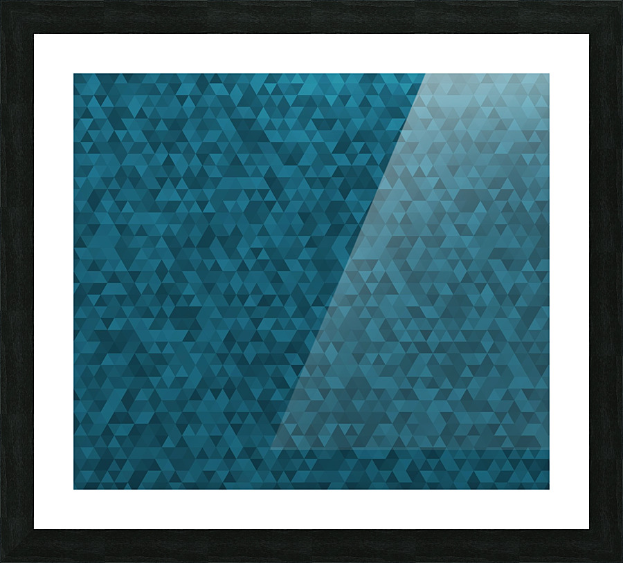 Dark Blue Glitter Pattern Picture Frame print