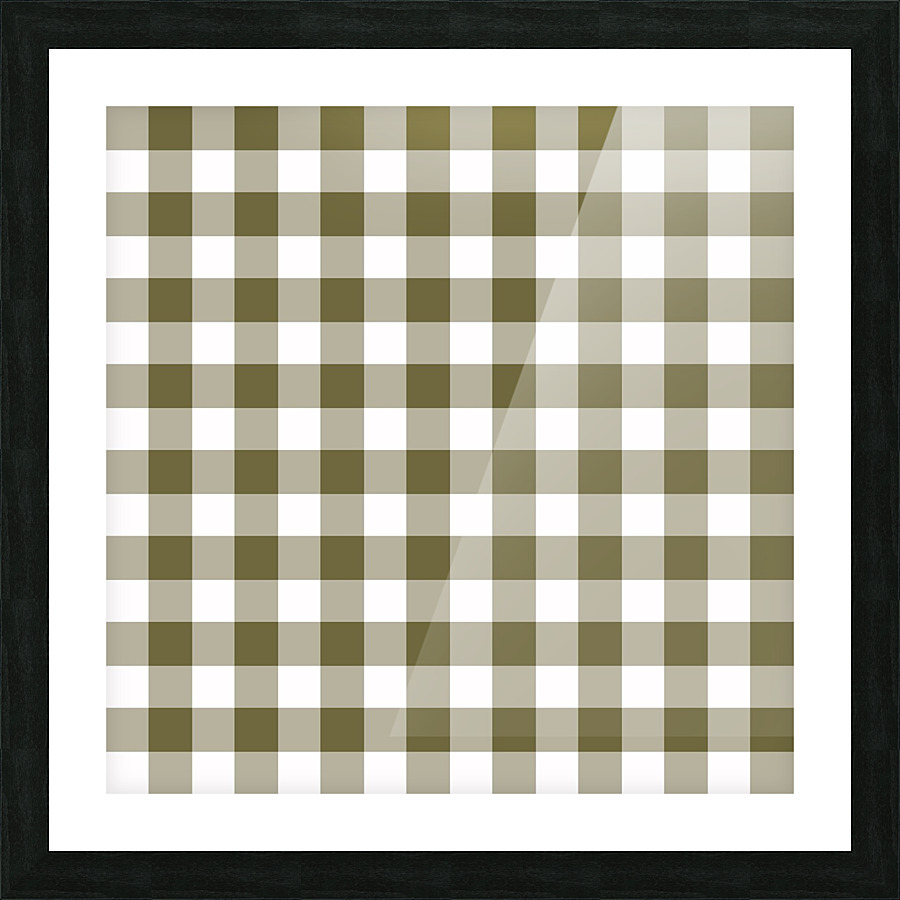 Brown Plaid Patten Picture Frame print