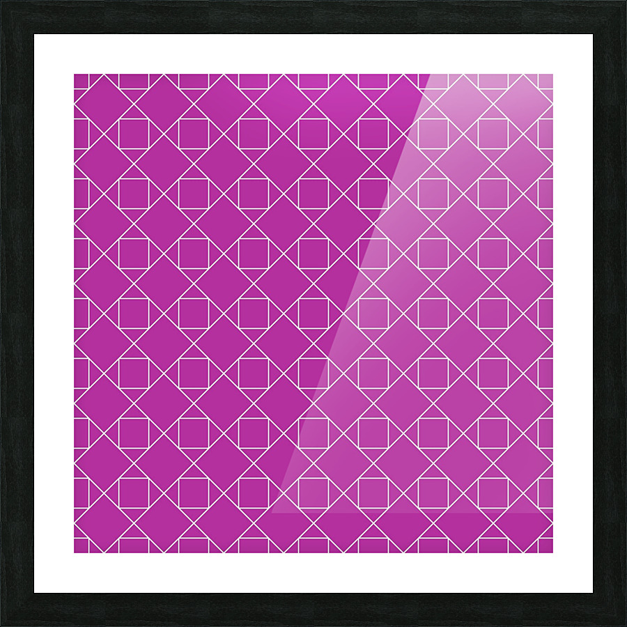 Magenta Geometric Pattern Picture Frame print