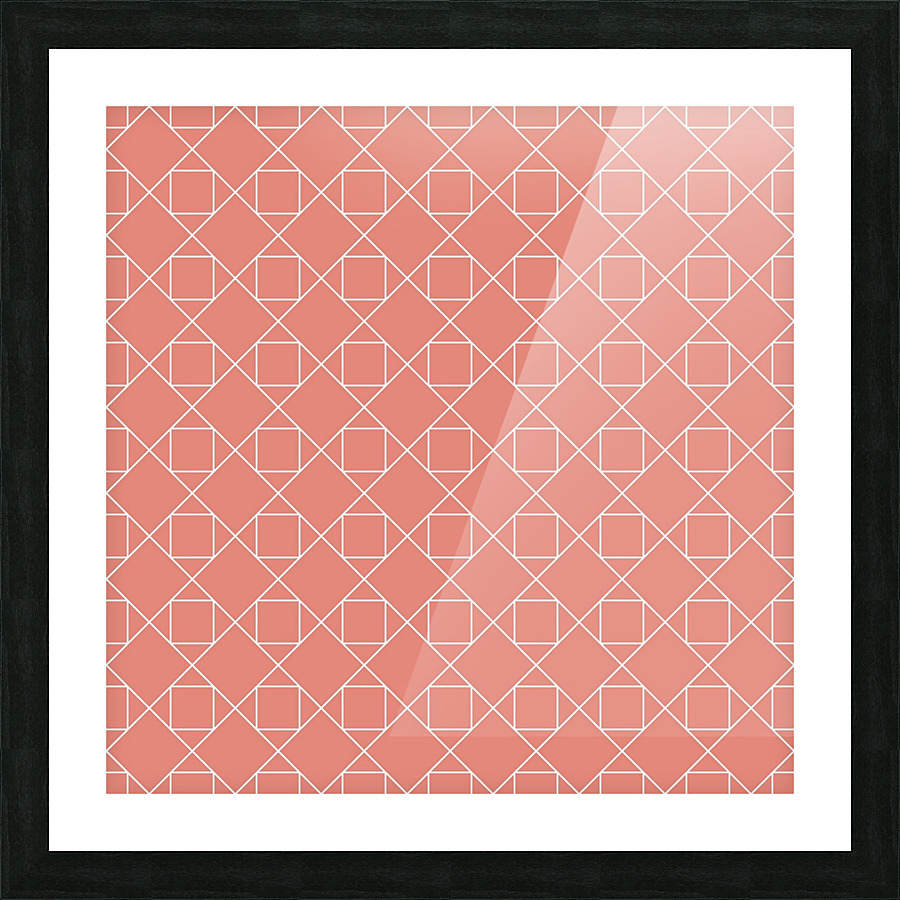 Pink Geometric Pattern Picture Frame print