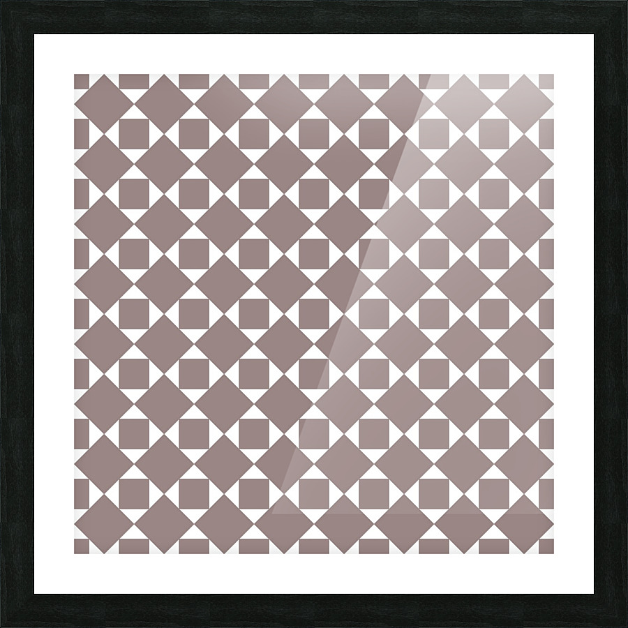 Light Brown Geometric Pattern Picture Frame print
