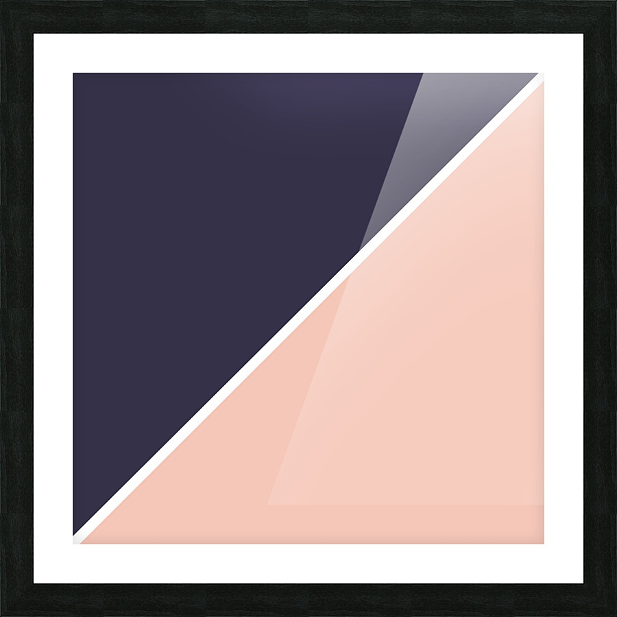 Eclipse and Blush Abstract Picture Frame print