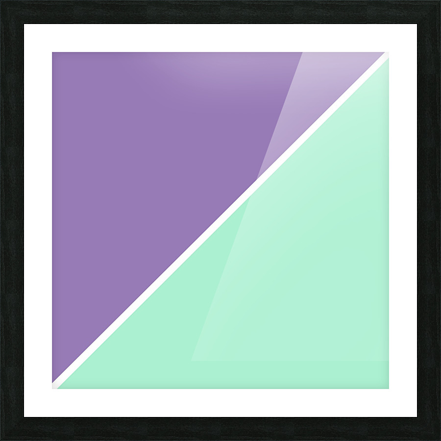 Lavender and Mint Abstract Picture Frame print