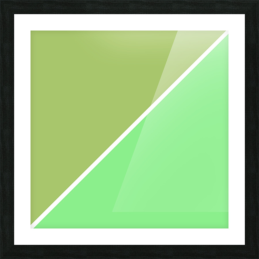 Olive and Mint Abstract Picture Frame print