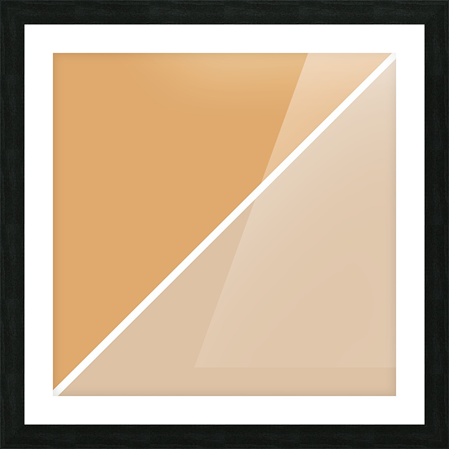 Tan and Beige Abstract Picture Frame print