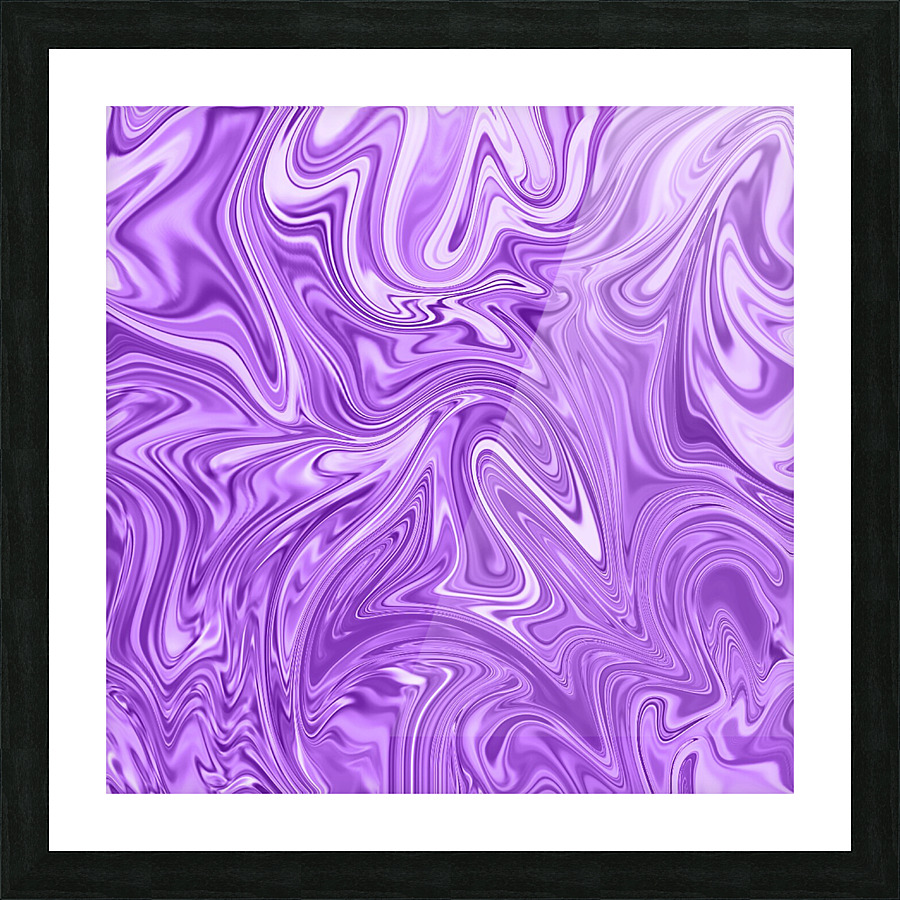 Indigo Liquid Marble Picture Frame print