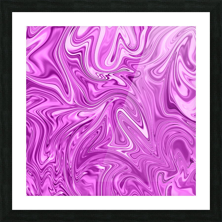 Purple Liquid Marble Picture Frame print
