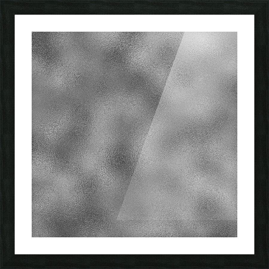 Silver Metallic Foil Picture Frame print