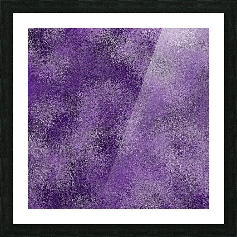Indigo Metallic Foil Picture Frame print