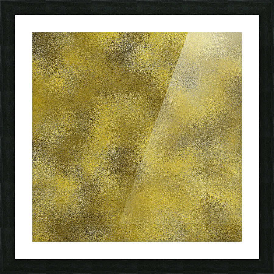 Gold Metallic Foil Picture Frame print