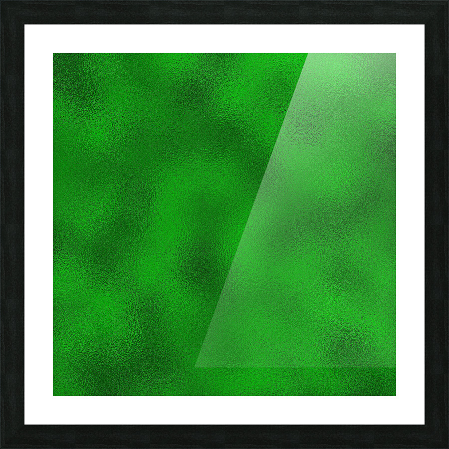 Green Metallic Foil Picture Frame print