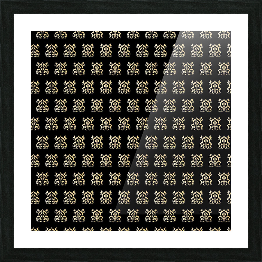 Ornamental Background Picture Frame print