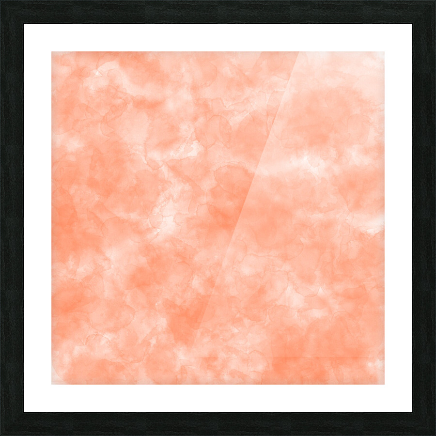 Coral Pink Picture Frame print