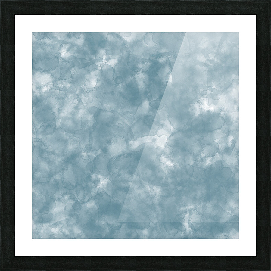 Teal Blue Picture Frame print