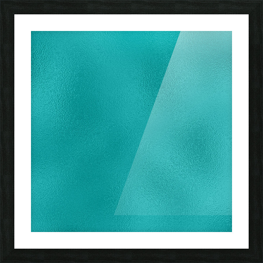 Cyan Glass Picture Frame print