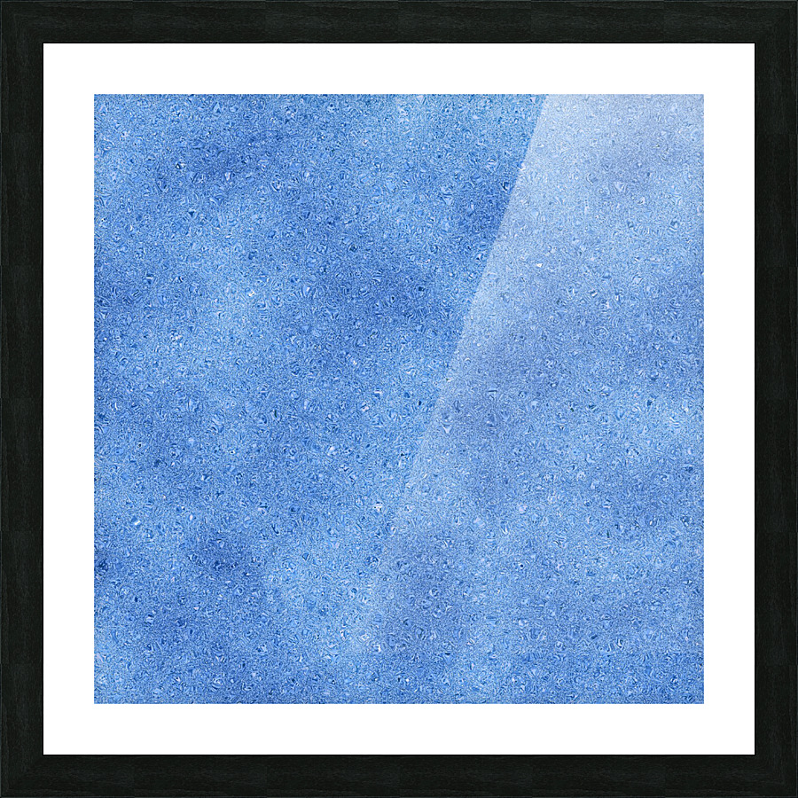 Blue Glitter Picture Frame print