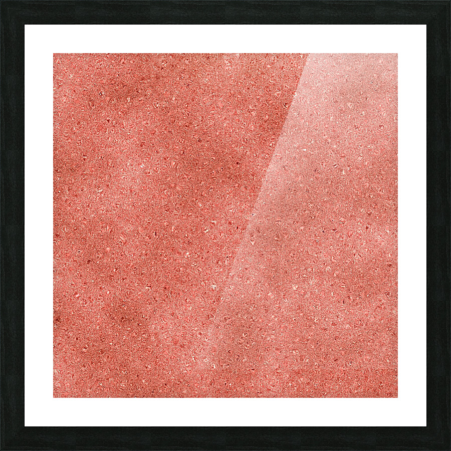 Peach Glitter Picture Frame print