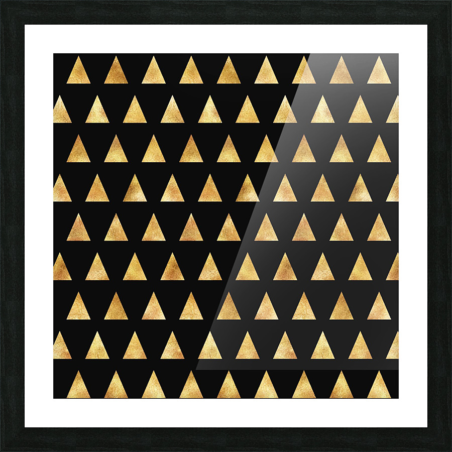 Gold Foil Triangle Picture Frame print