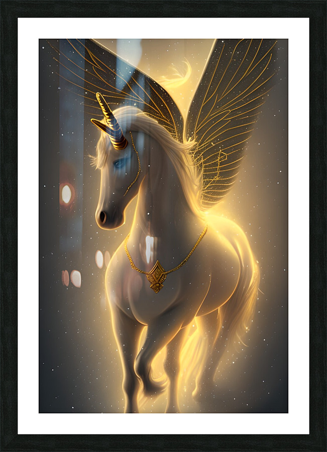 Unicorn Wings Picture Frame print